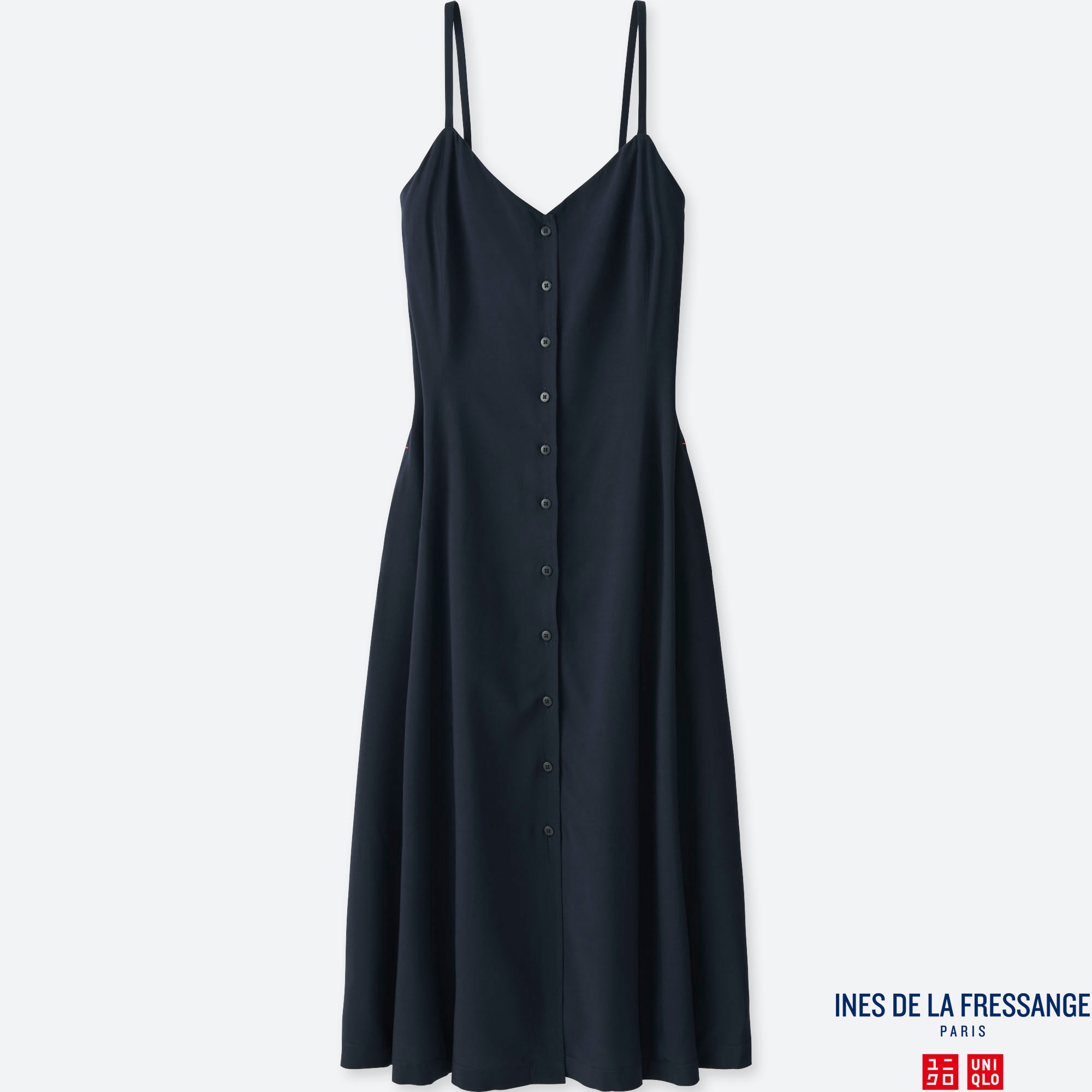 uniqlo black slip dress