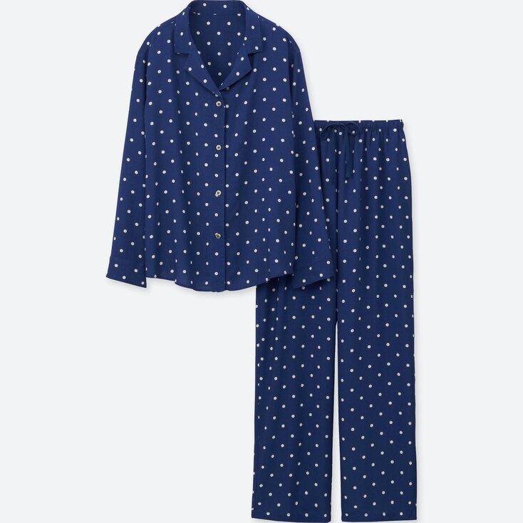 UNIQLO WOMEN RAYON PRINTED PYJAMAS StyleHint