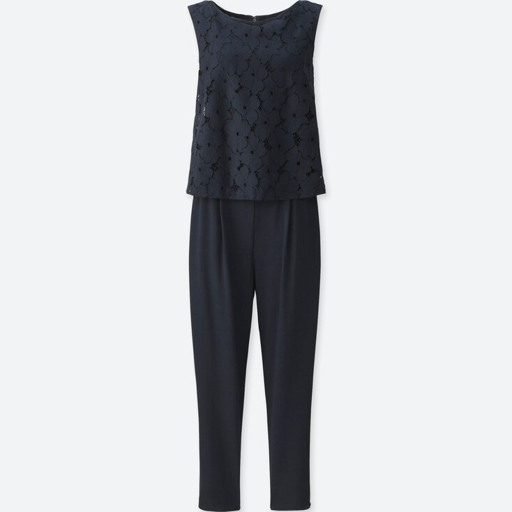 Uniqlo Women Lace Sleeveless Jumpsuit Stylehint