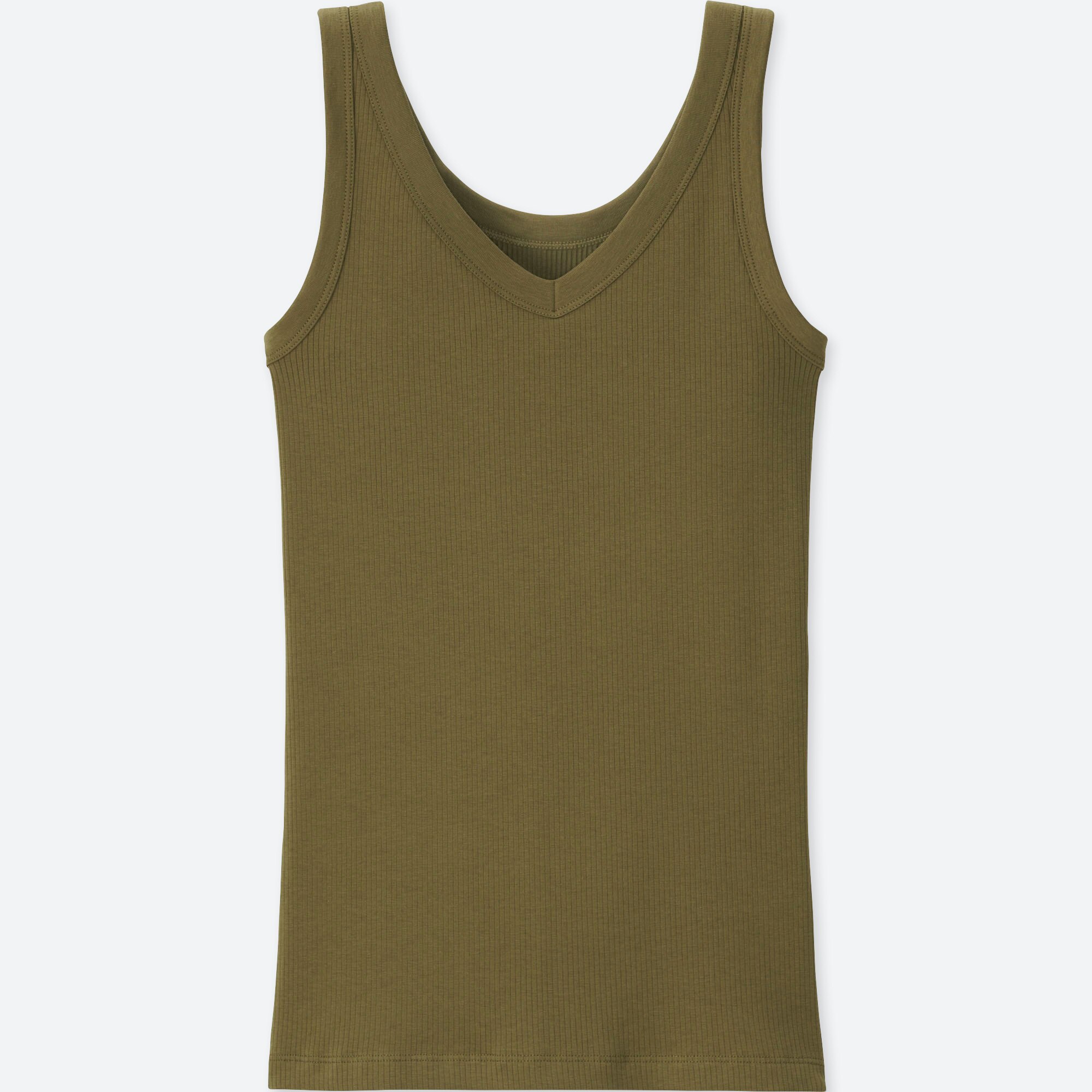 WOMEN Supima Cotton Ribbed Tank Top UNIQLO UK
