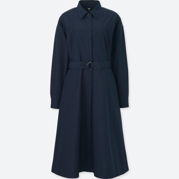 WOMEN COTTON LONG-SLEEVE SHIRT DRESS | UNIQLO US