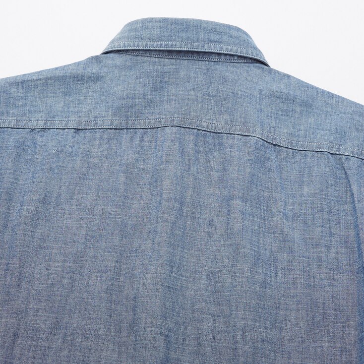 MEN CHAMBRAY WORK LONG-SLEEVE SHIRT | UNIQLO US