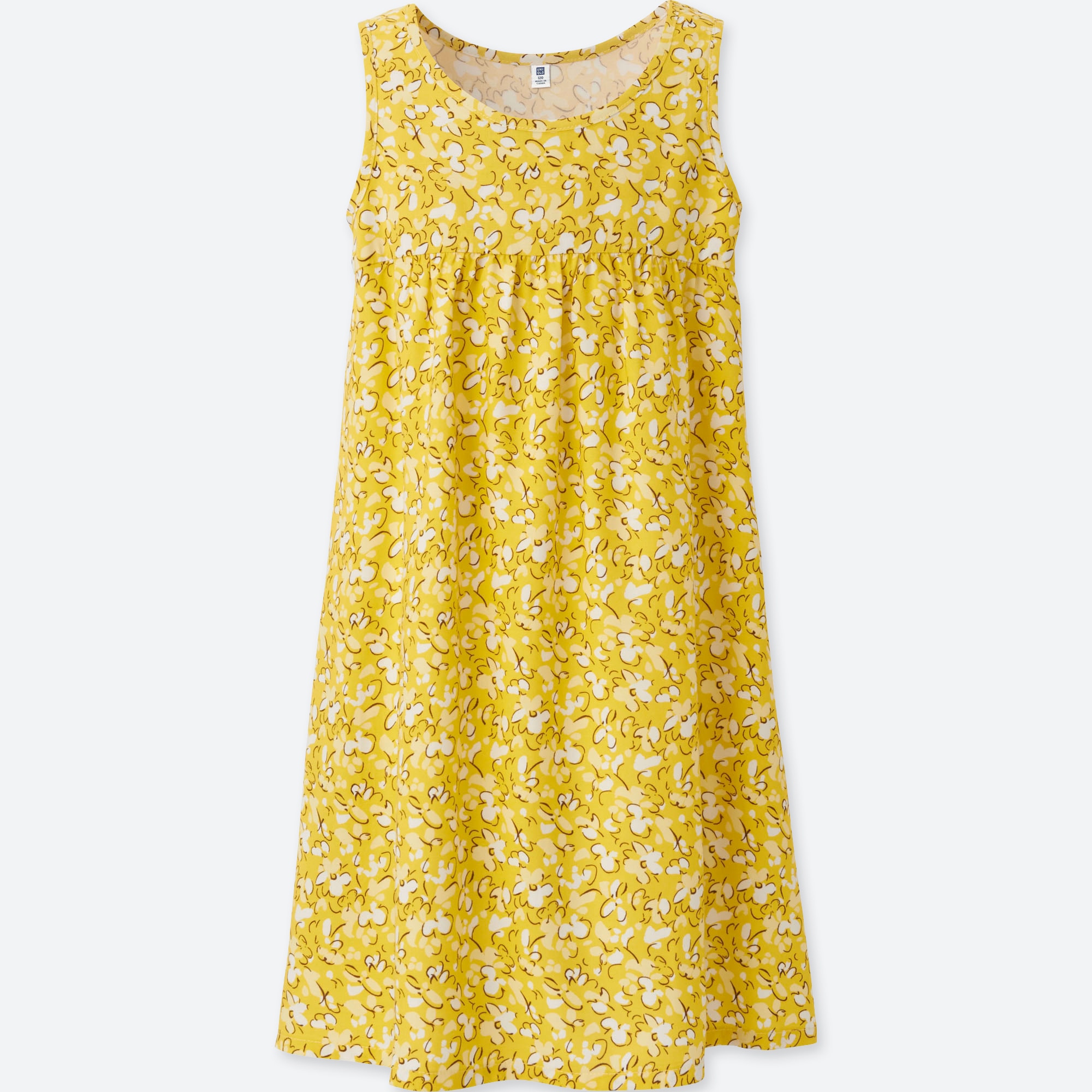 uniqlo yellow dress