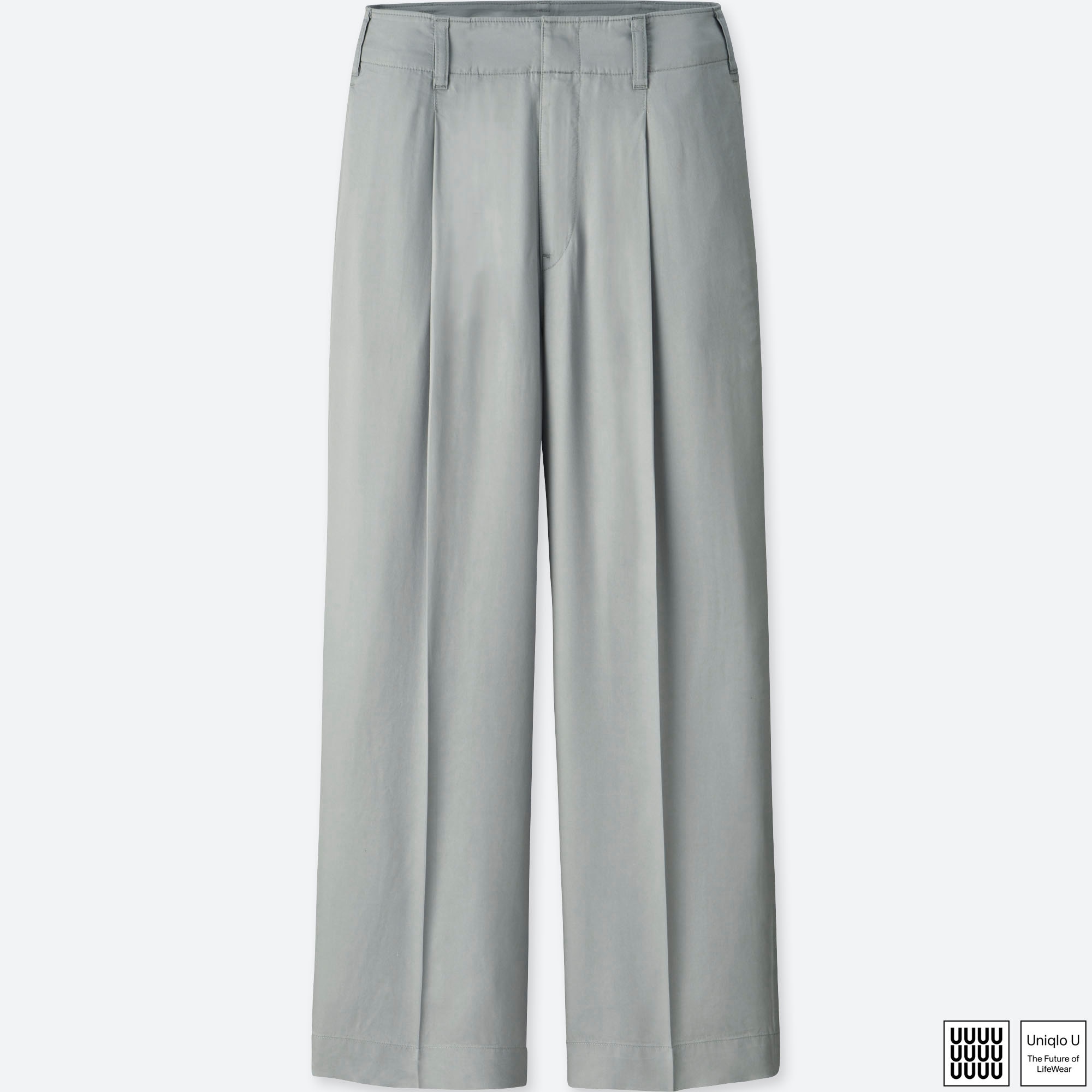 Grey pleated 2025 trousers womens