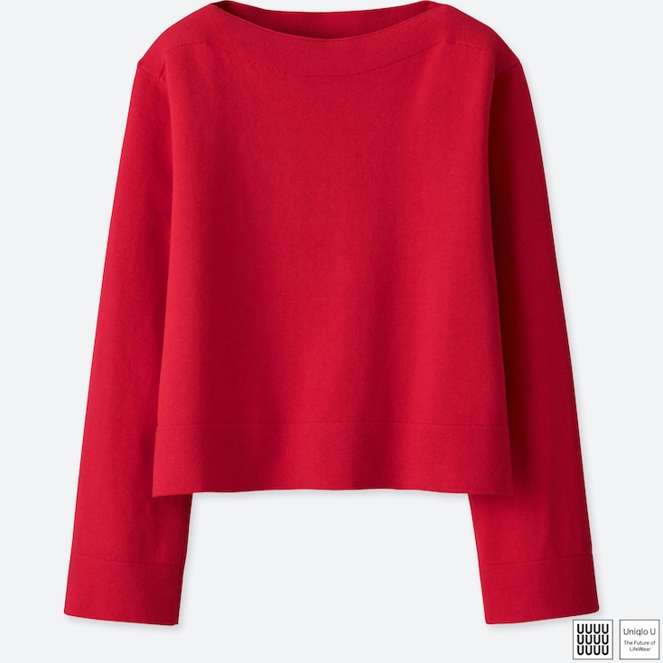 UNIQLO WOMEN U Milano Ribbed Crew Neck Sweater StyleHint