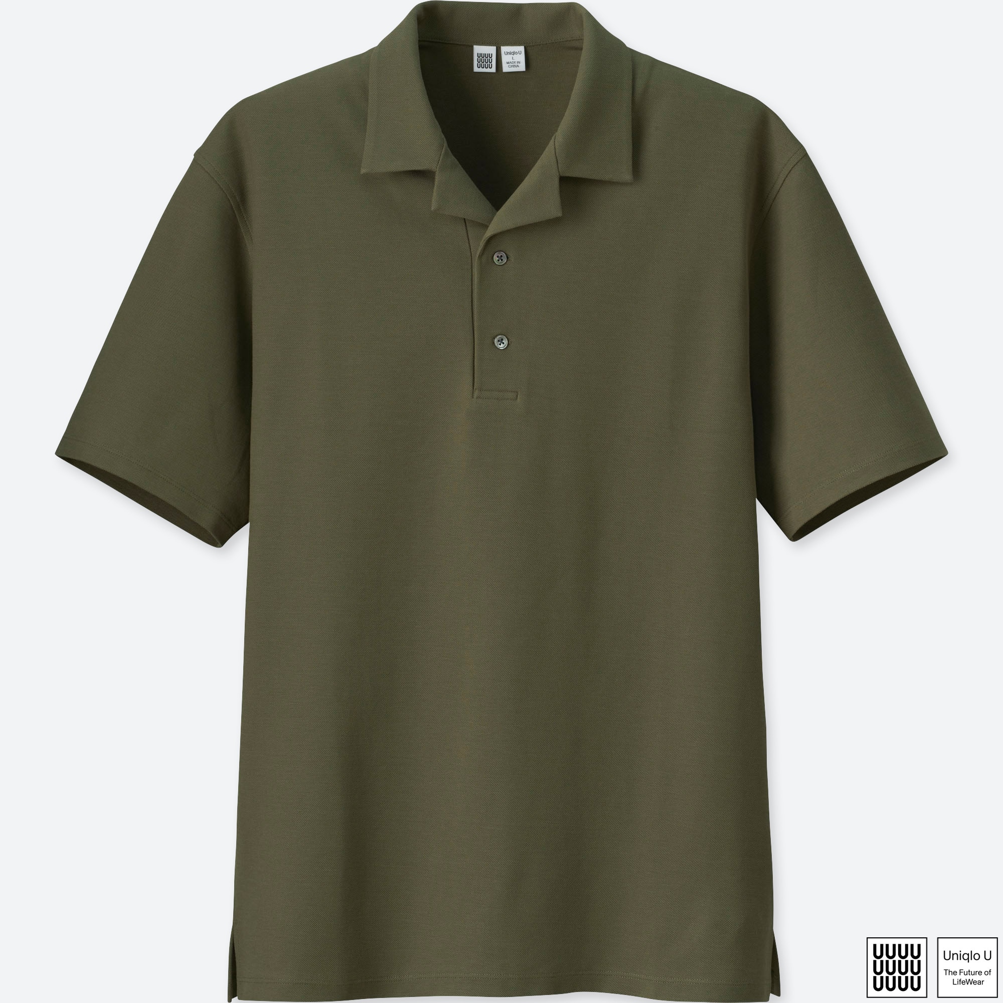 Men U Supima Cotton Open Collar Polo Shirt Uniqlo Us