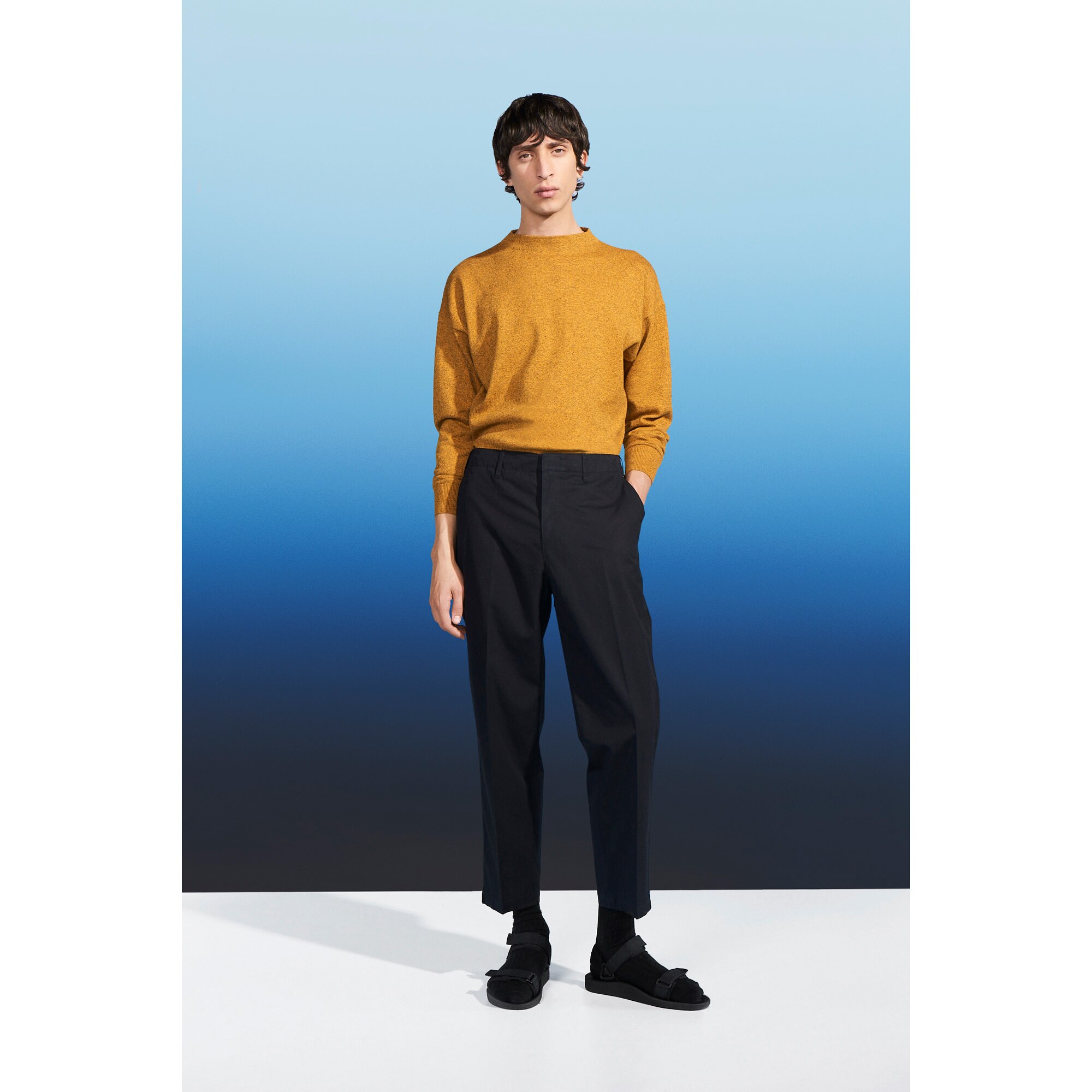 uniqlo u wide fit tapered jeans