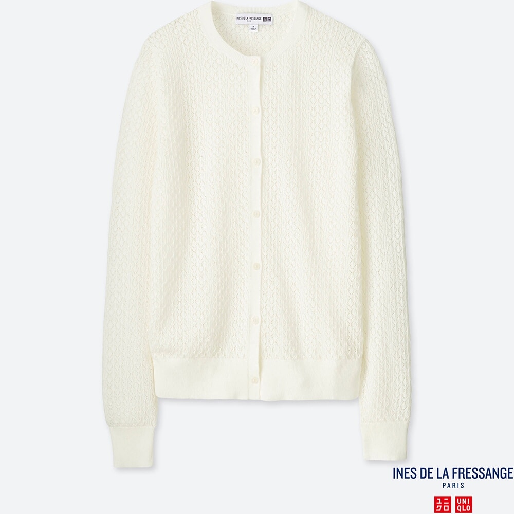 pointelle cardigan