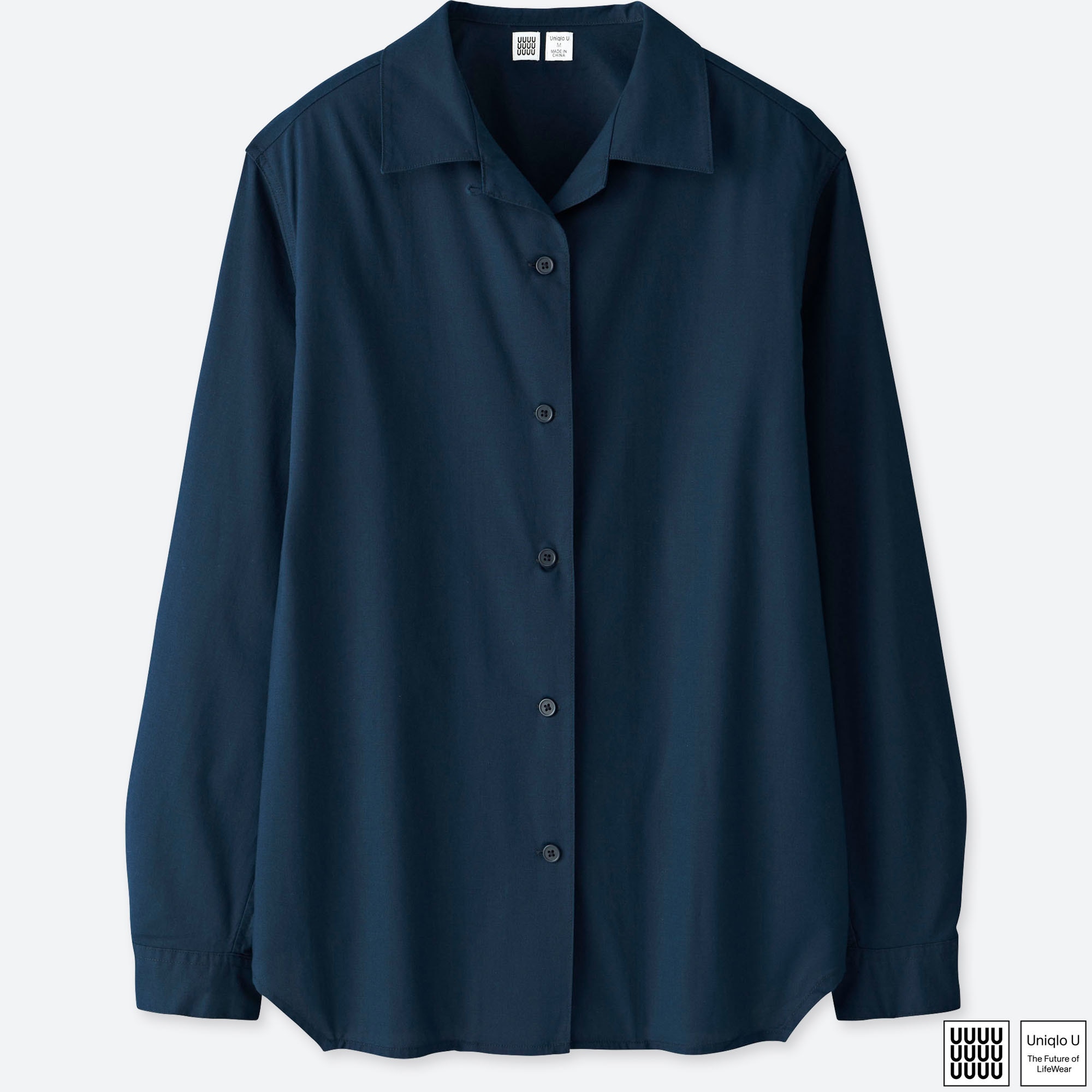 uniqlo open collar