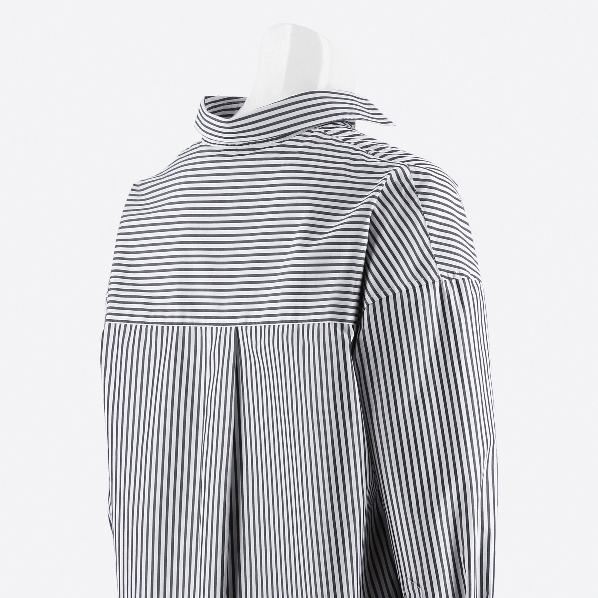 WOMEN EXTRA FINE COTTON STRIPED LONGSLEEVE SHIRT UNIQLO US