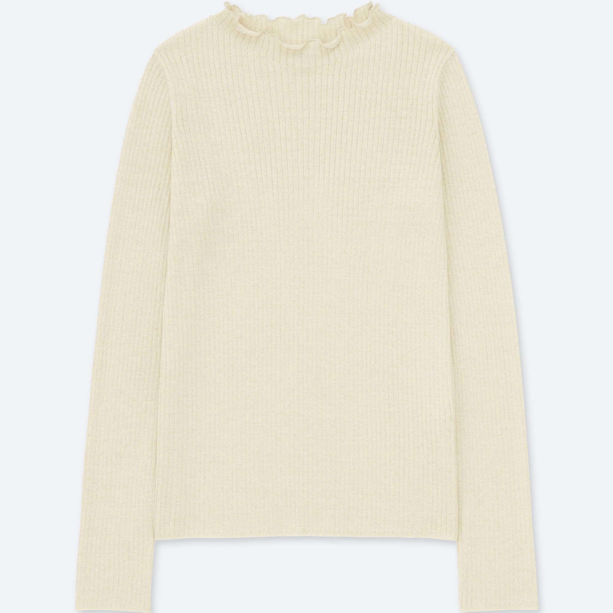 uniqlo ribbed mock neck