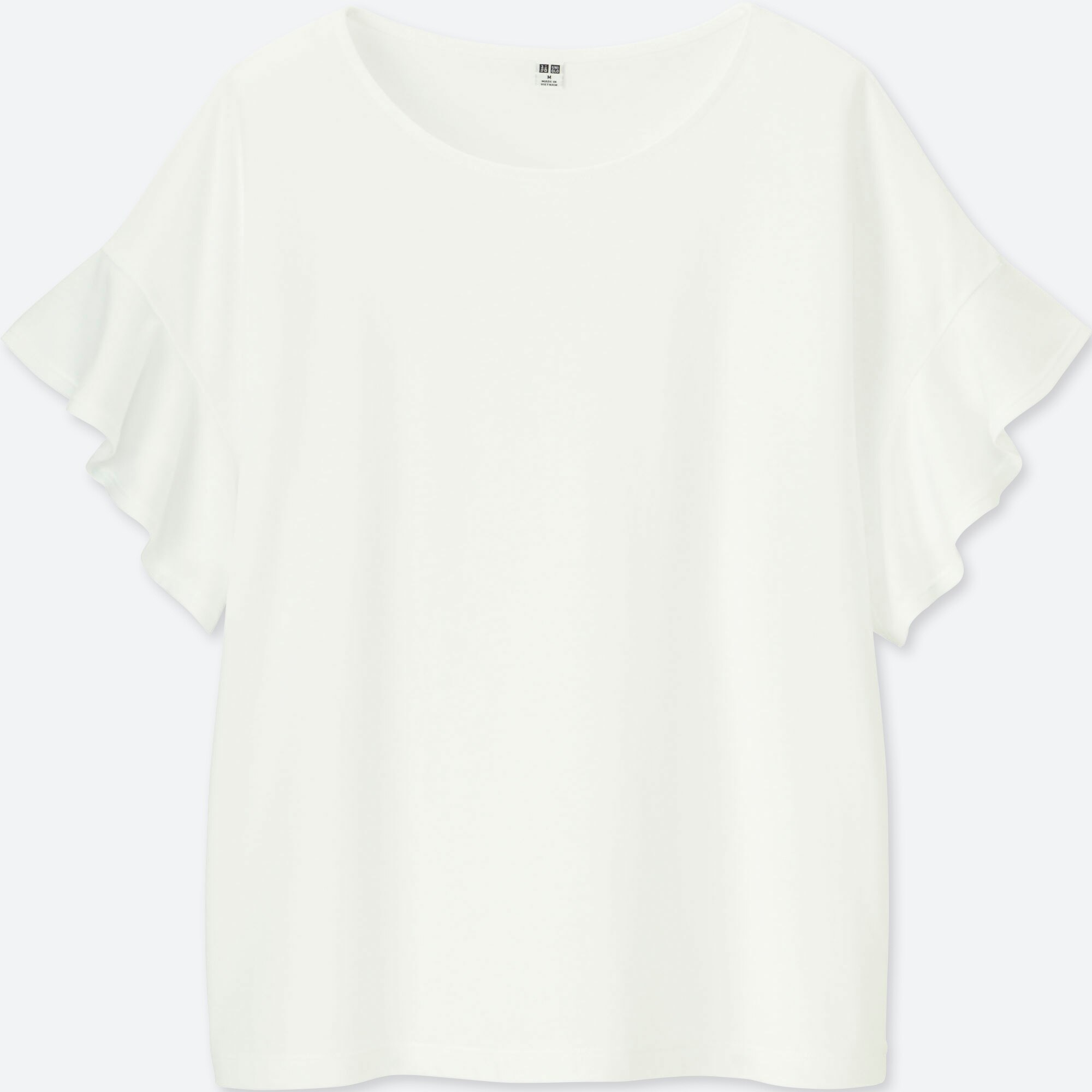 women's ruffle sleeve shirt