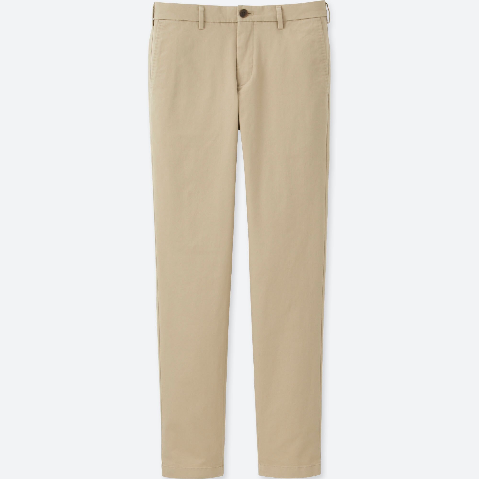 slim fit chino flat front pants