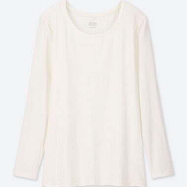 WOMEN HEATTECH JERSEY CREW NECK THERMAL TOP