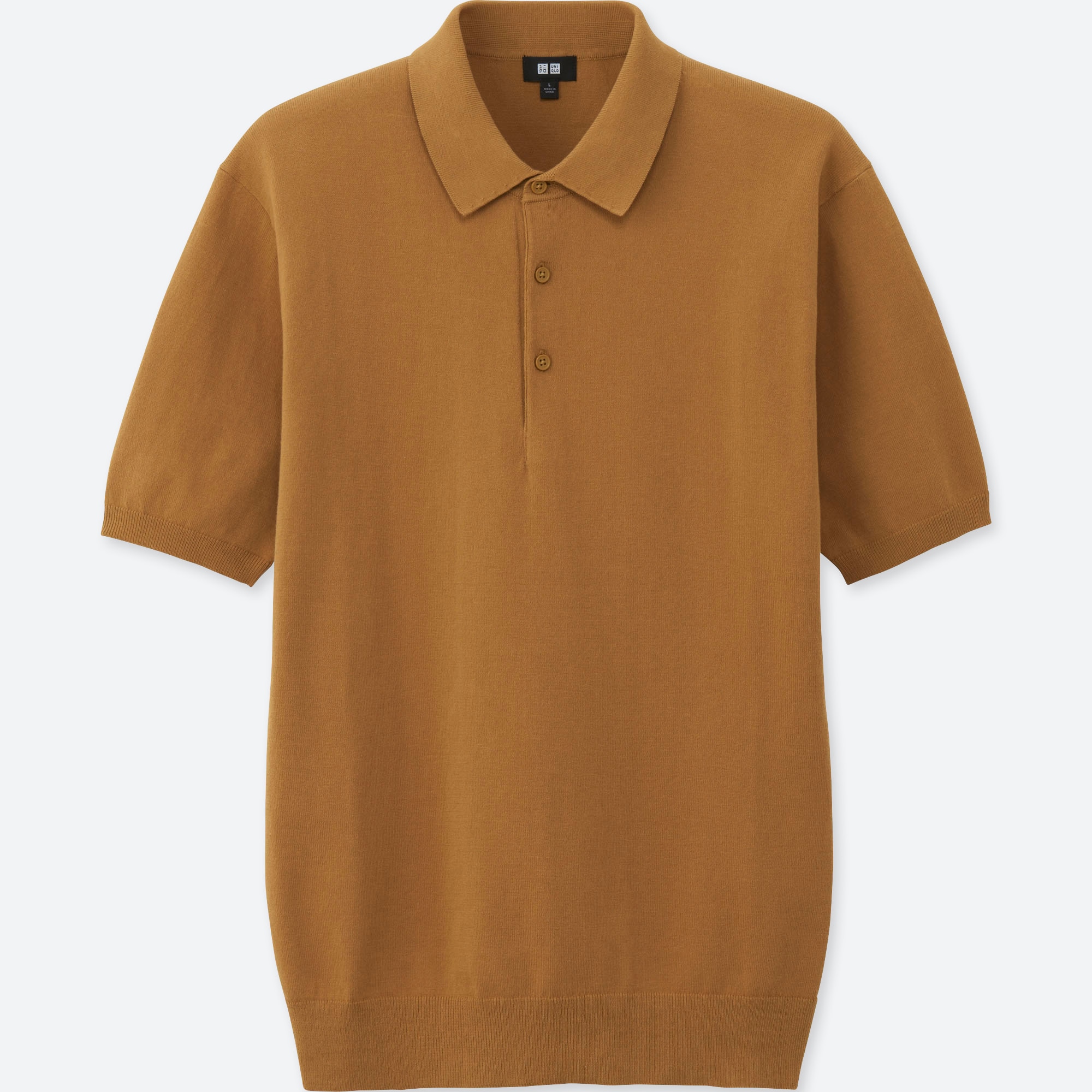 mens knitted polo