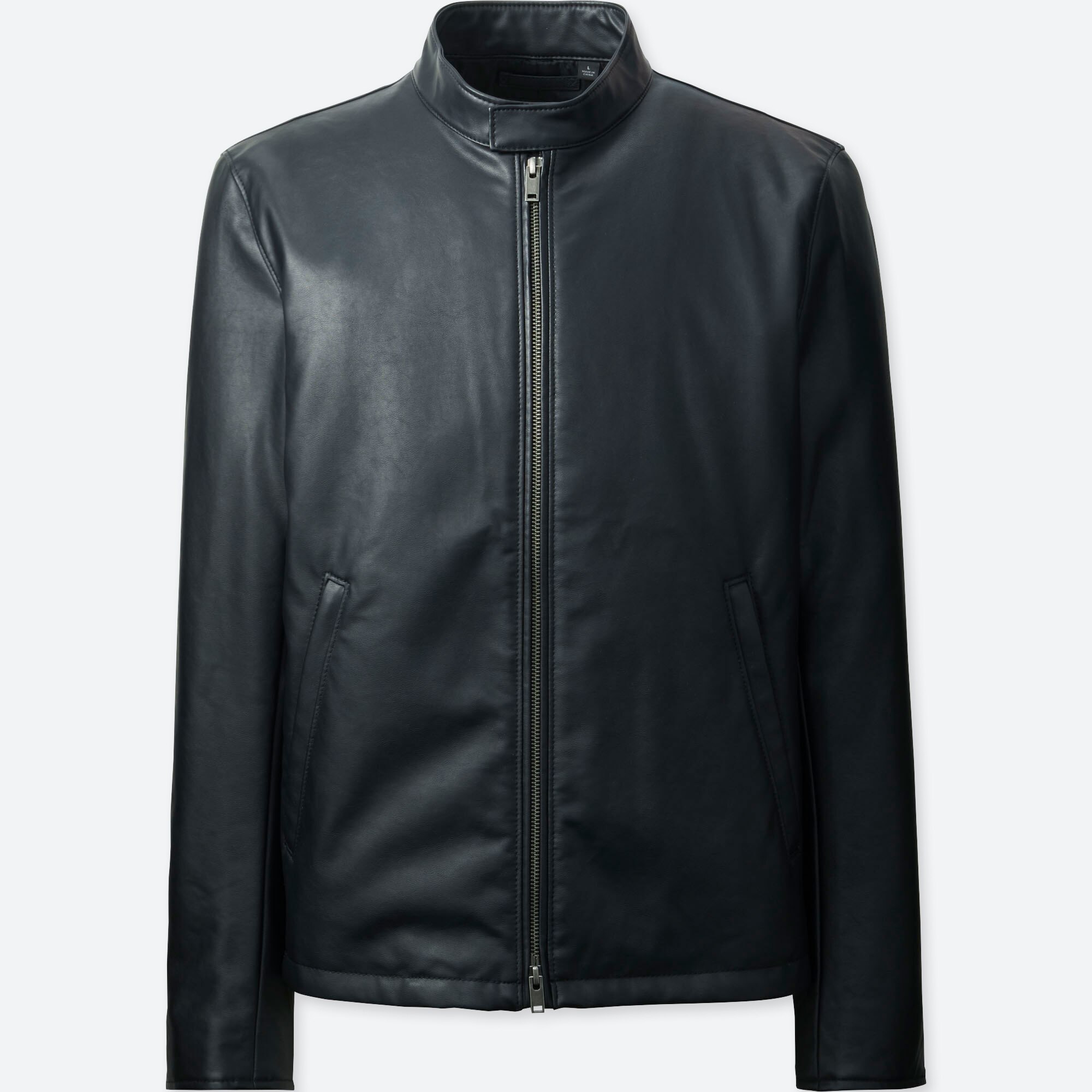 Men Faux Leather Single Ted Riders Jacket