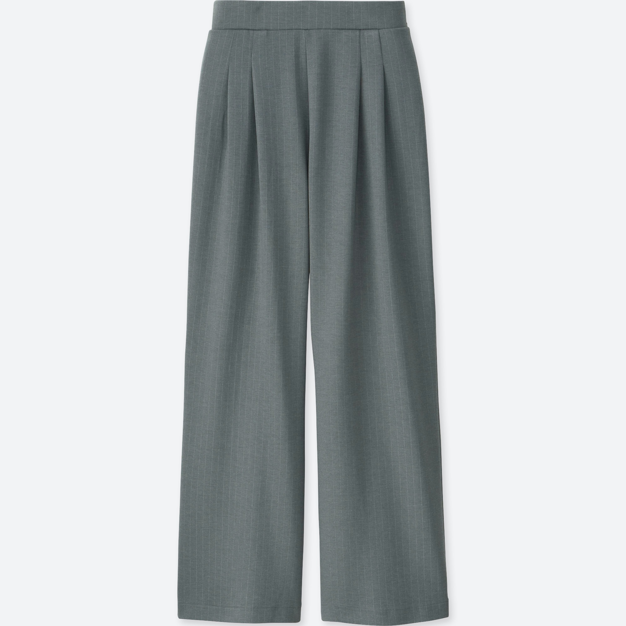 uniqlo satin jersey wide straight pants