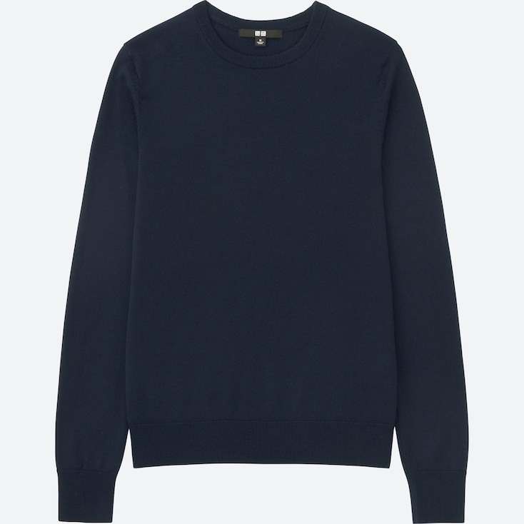 WOMEN EXTRA FINE MERINO CREW NECK SWEATER | UNIQLO US