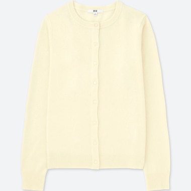 WOMEN CASHMERE CREW NECK CARDIGAN WOMEN CASHMERE CREW NECK CARDIGAN