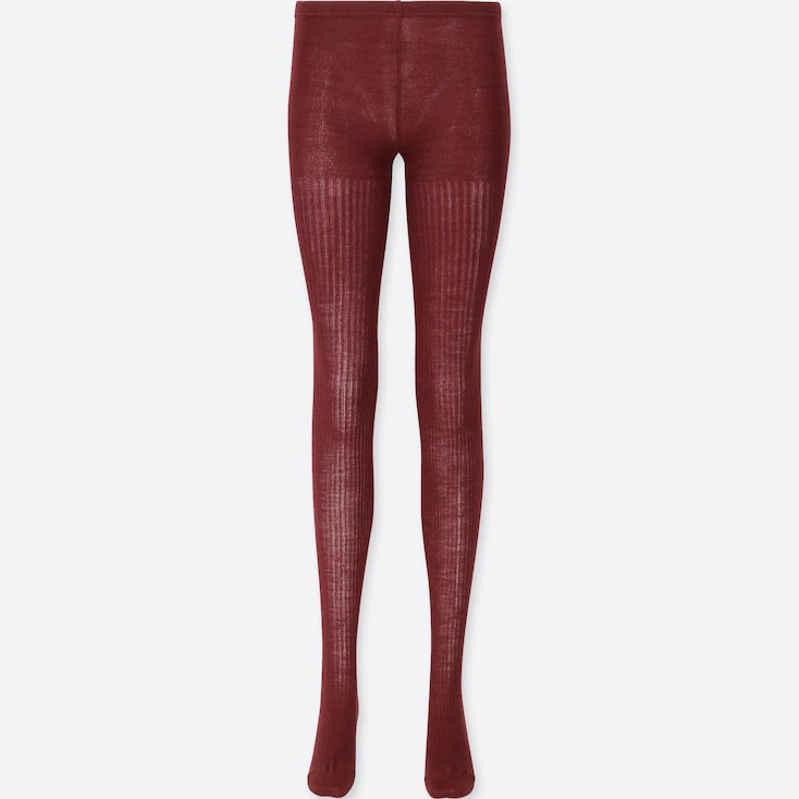 WOMEN HEATTECH KNITTED RIBBED TIGHTS UNIQLO US