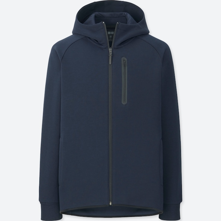 uniqlo dry stretch sweat full zip hoodie