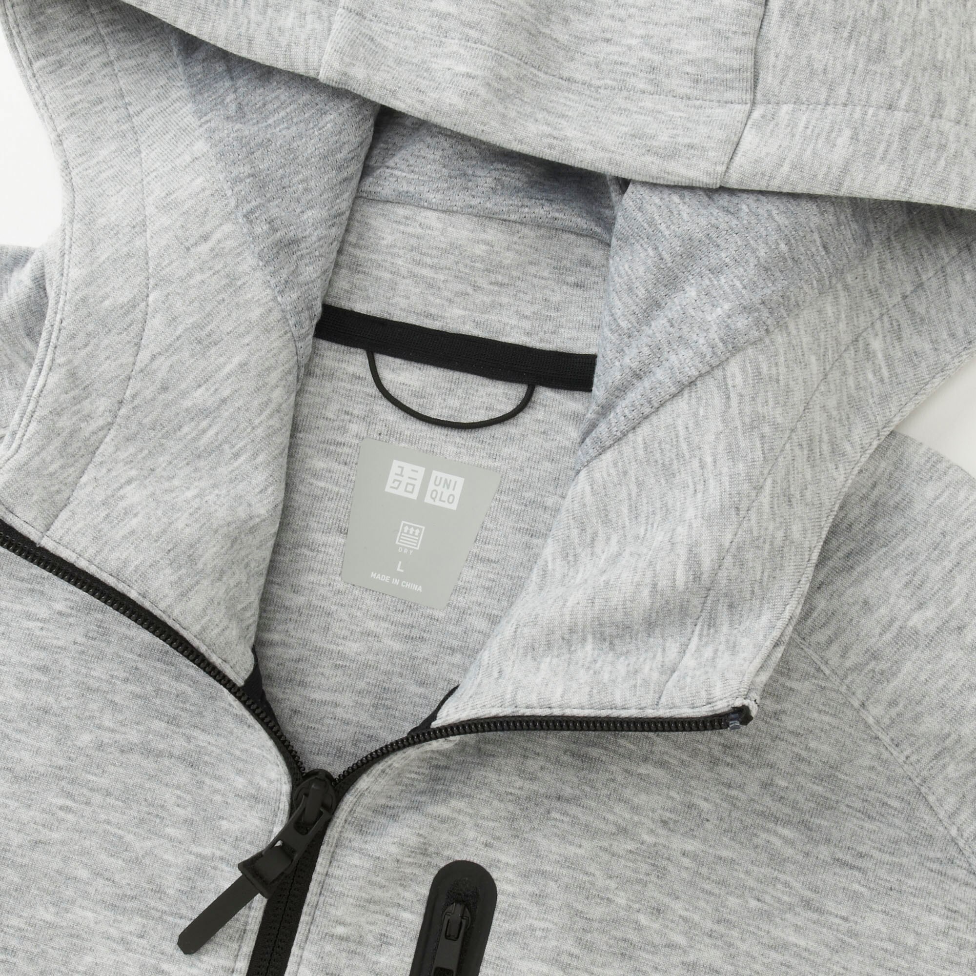 uniqlo dry stretch sweat full zip hoodie