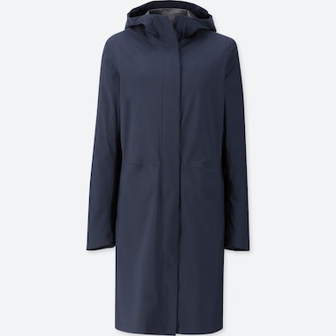 WOMEN BLOCKTECH HOODED COAT
