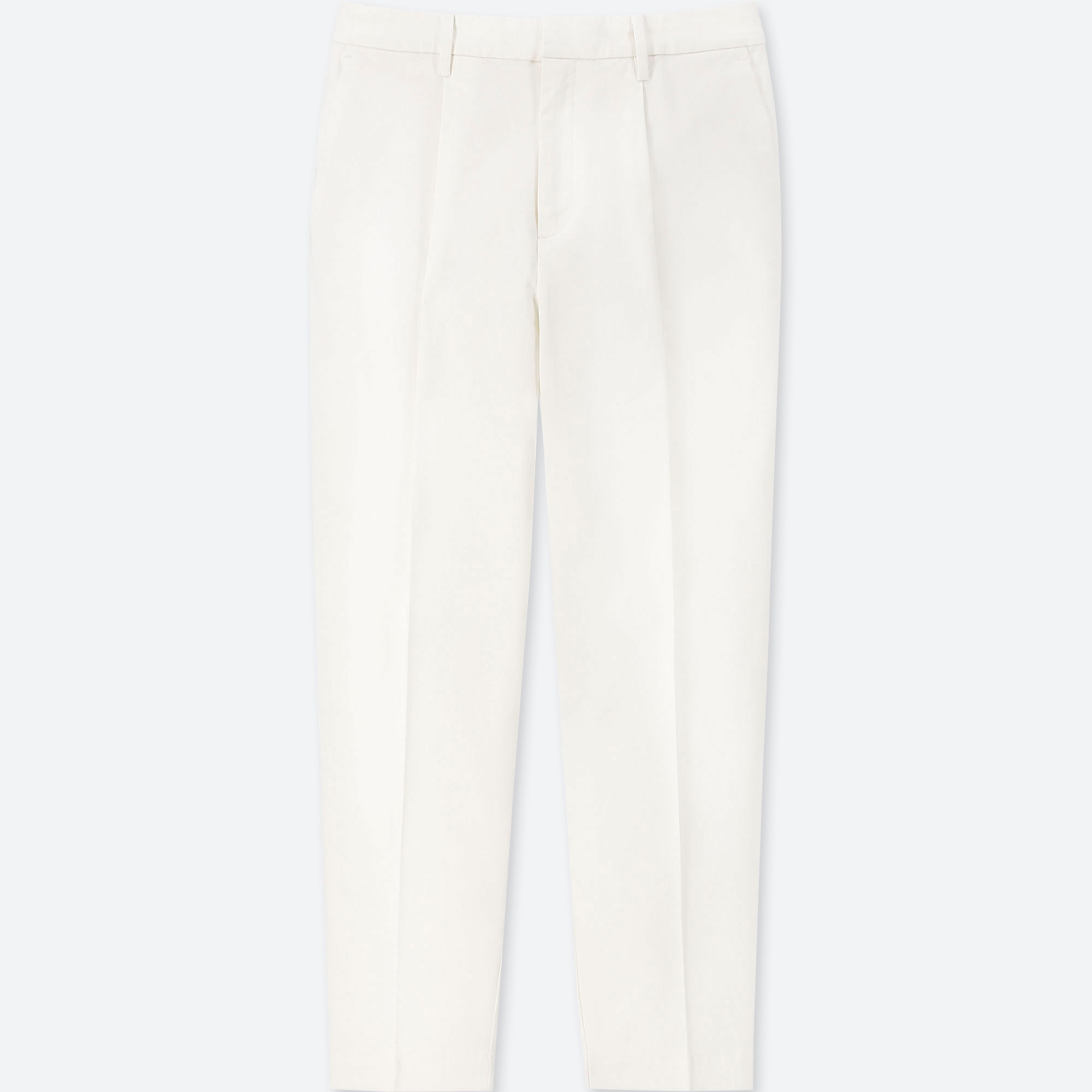 uniqlo cotton tapered ankle length pants