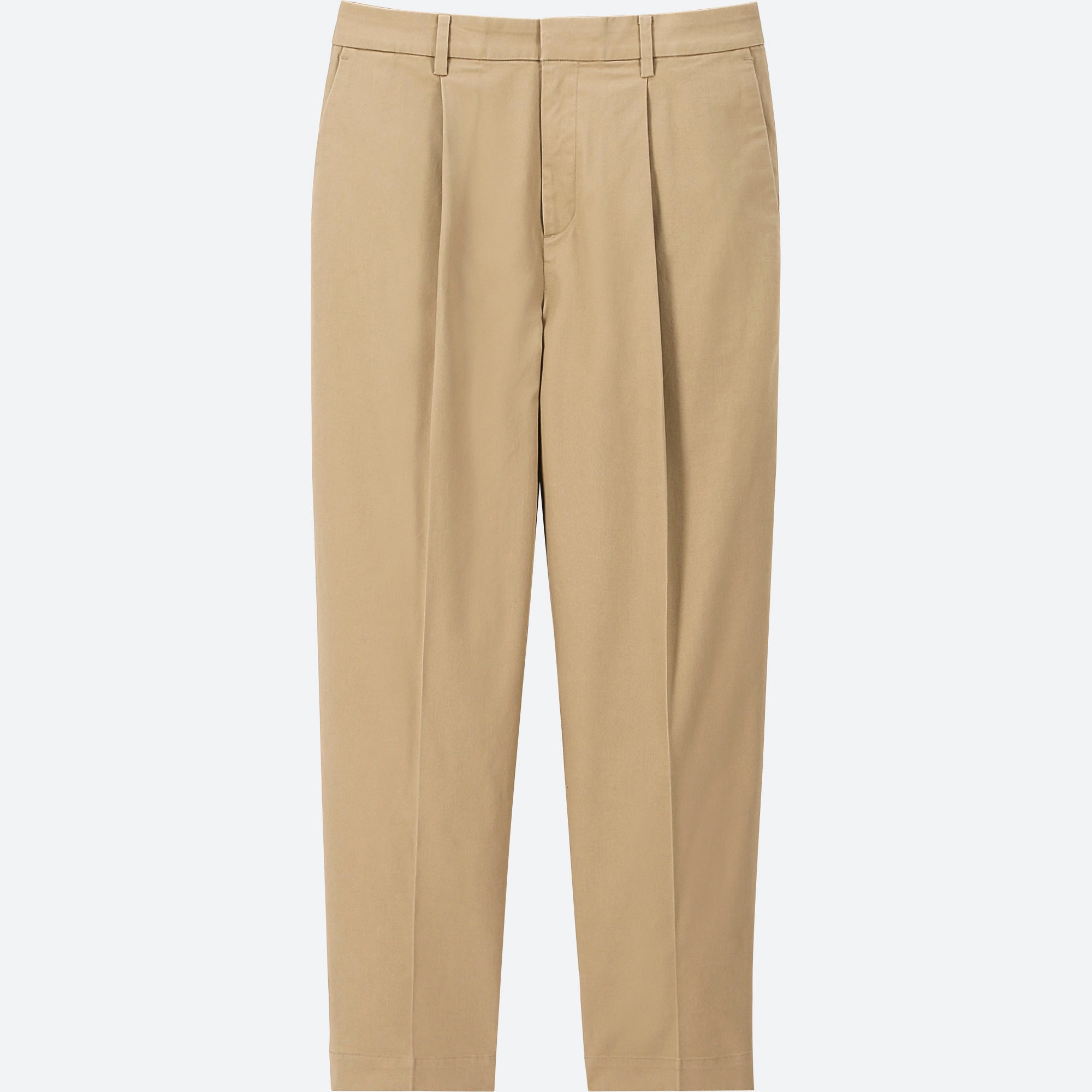 uniqlo cotton tapered ankle length pants