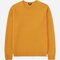 Men Premium Lambswool Crew Neck Long-Sleeve Sweater, Yellow, Small