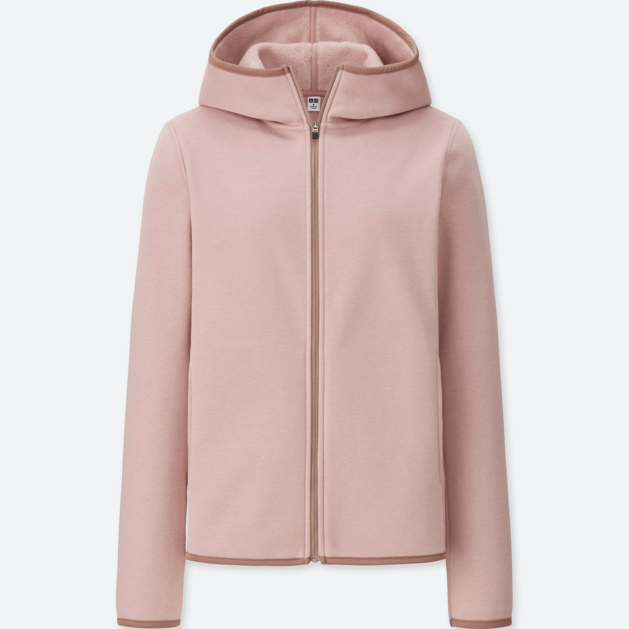 pink full zip hoodie