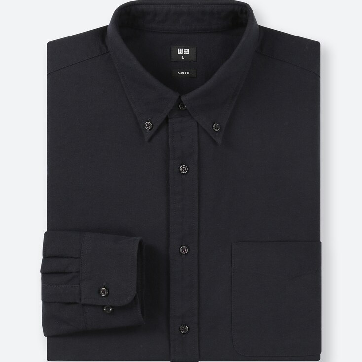 UNIQLO MEN SLIM FIT OXFORD SHIRT (BUTTONDOWN COLLAR) StyleHint