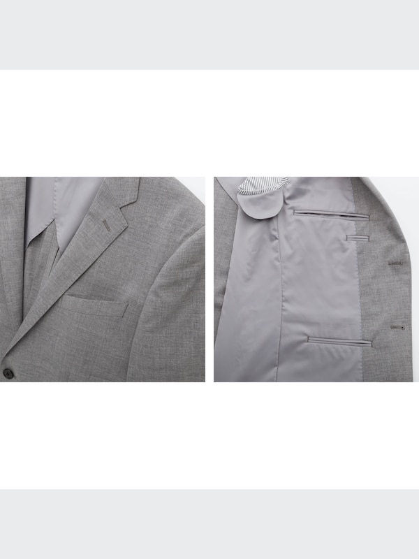 Stretch Wool Slim-Fit Jacket (Multiple Body Lengths)