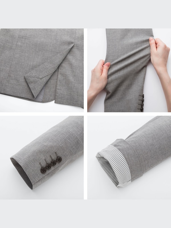 Stretch Wool Slim-Fit Jacket (Multiple Body Lengths)