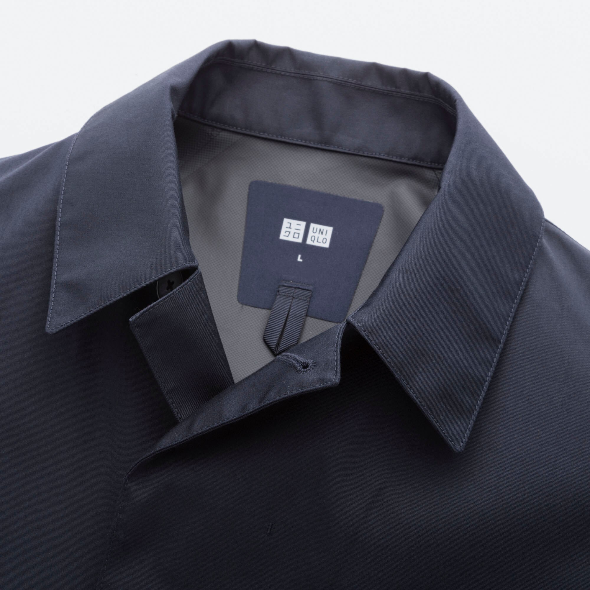 men blocktech convertible collar coat