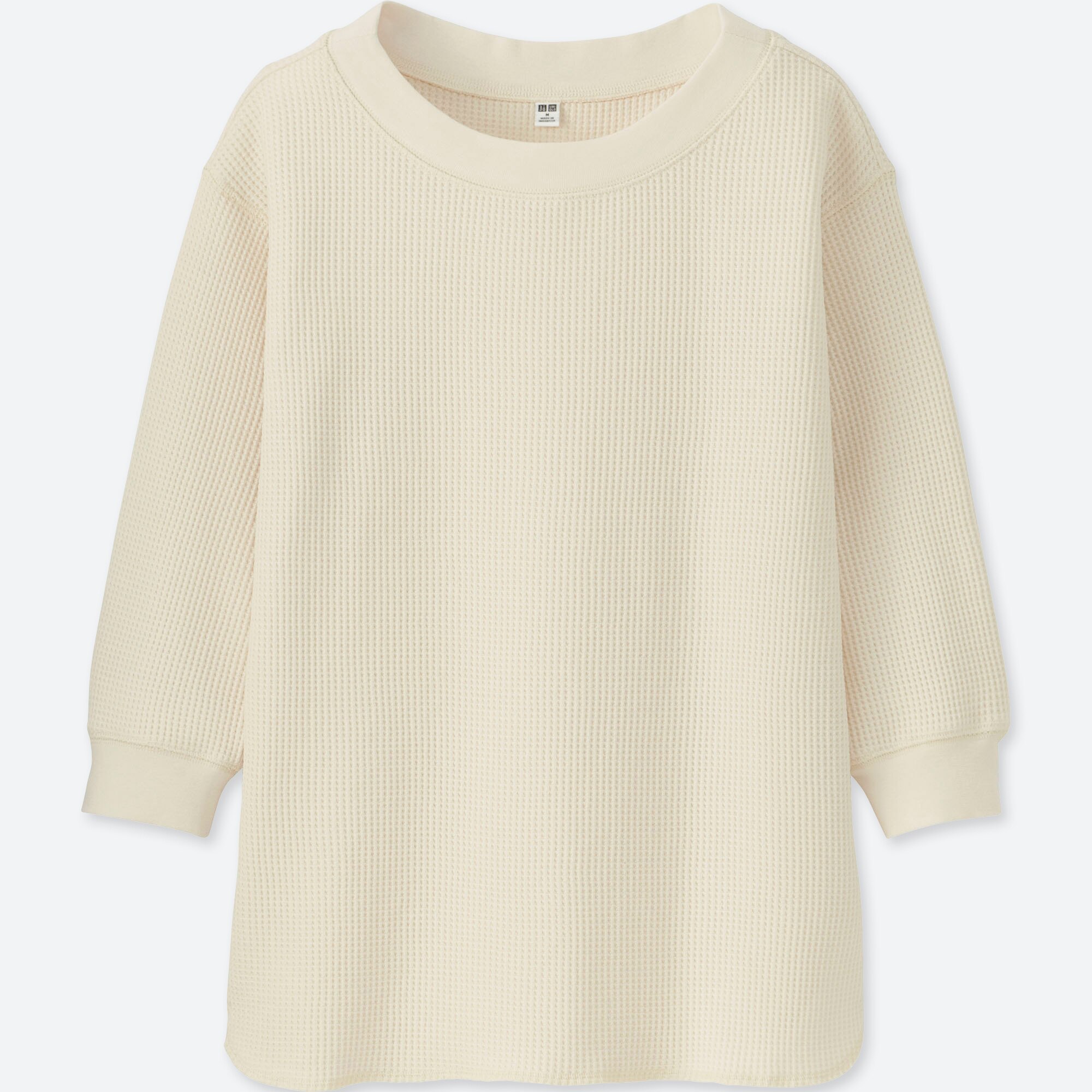 uniqlo waffle crew neck sweater