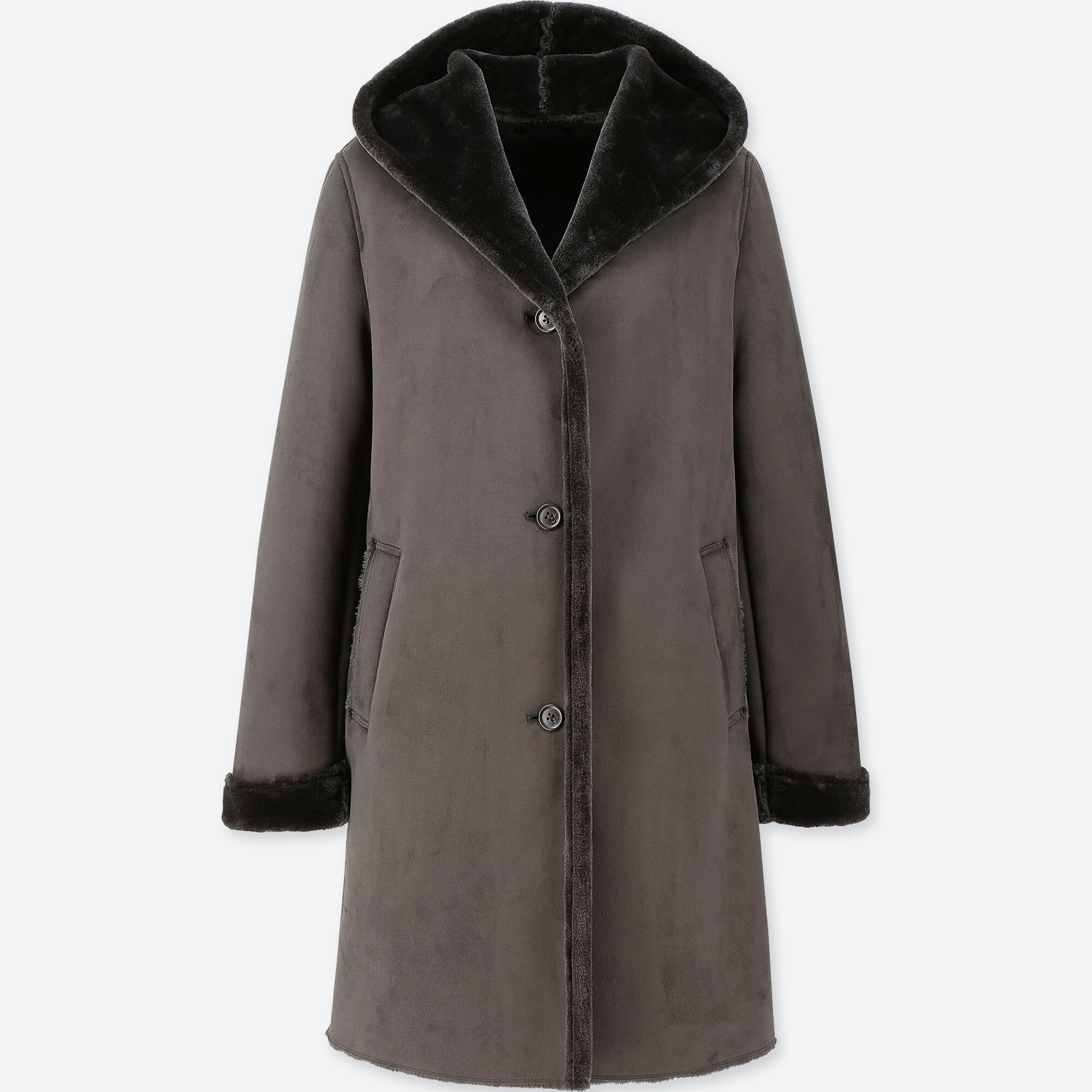 Manteau long polaire online femme