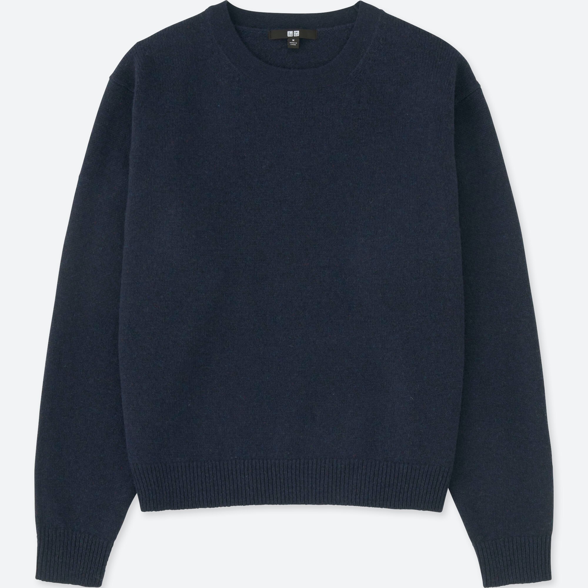 uniqlo lambswool crew neck sweater