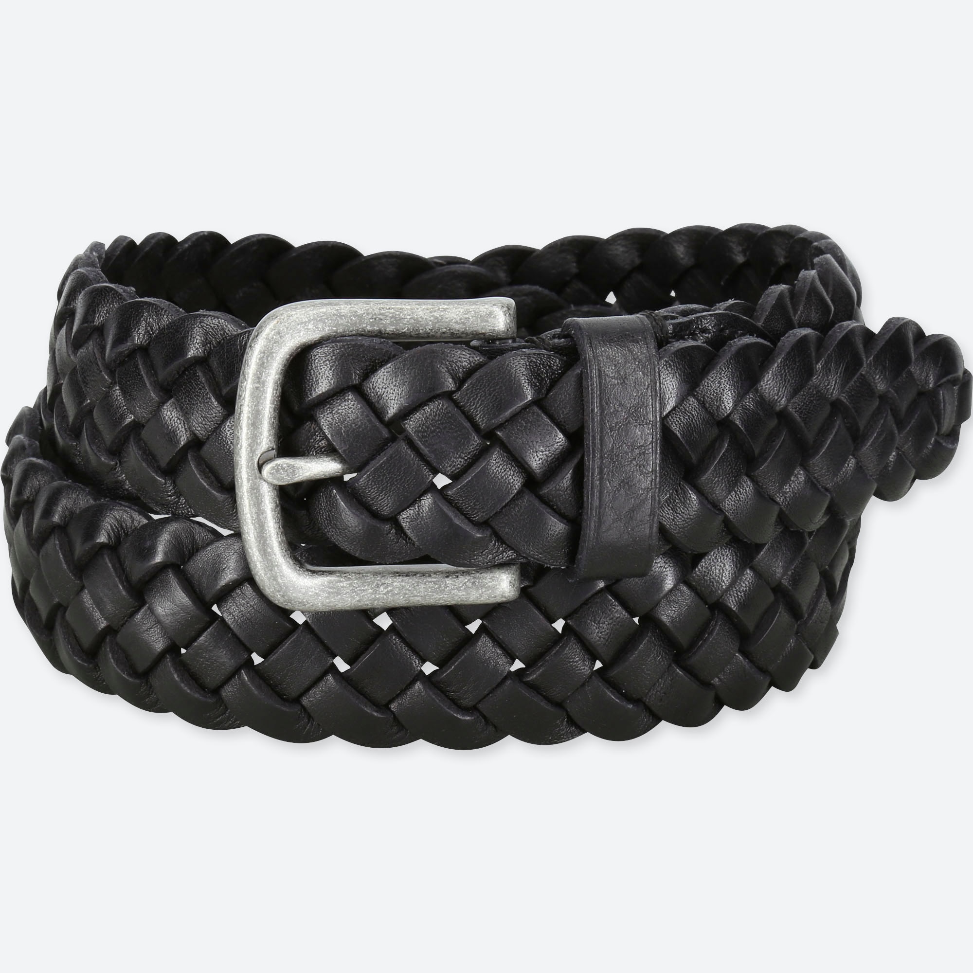 leather woven belt