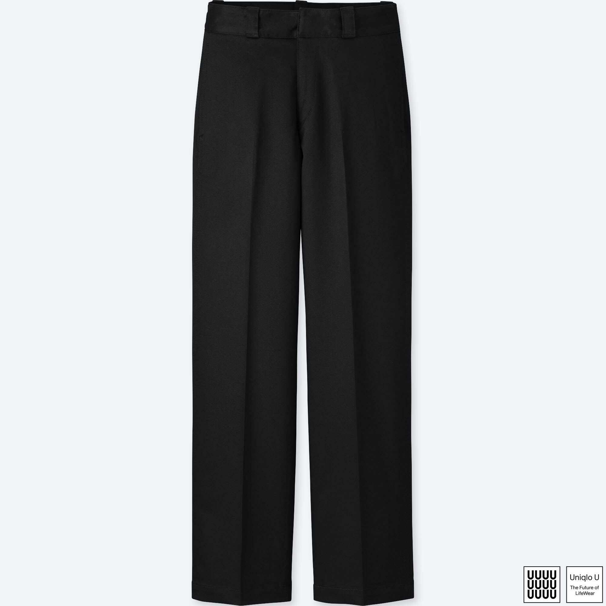 cotton straight pants