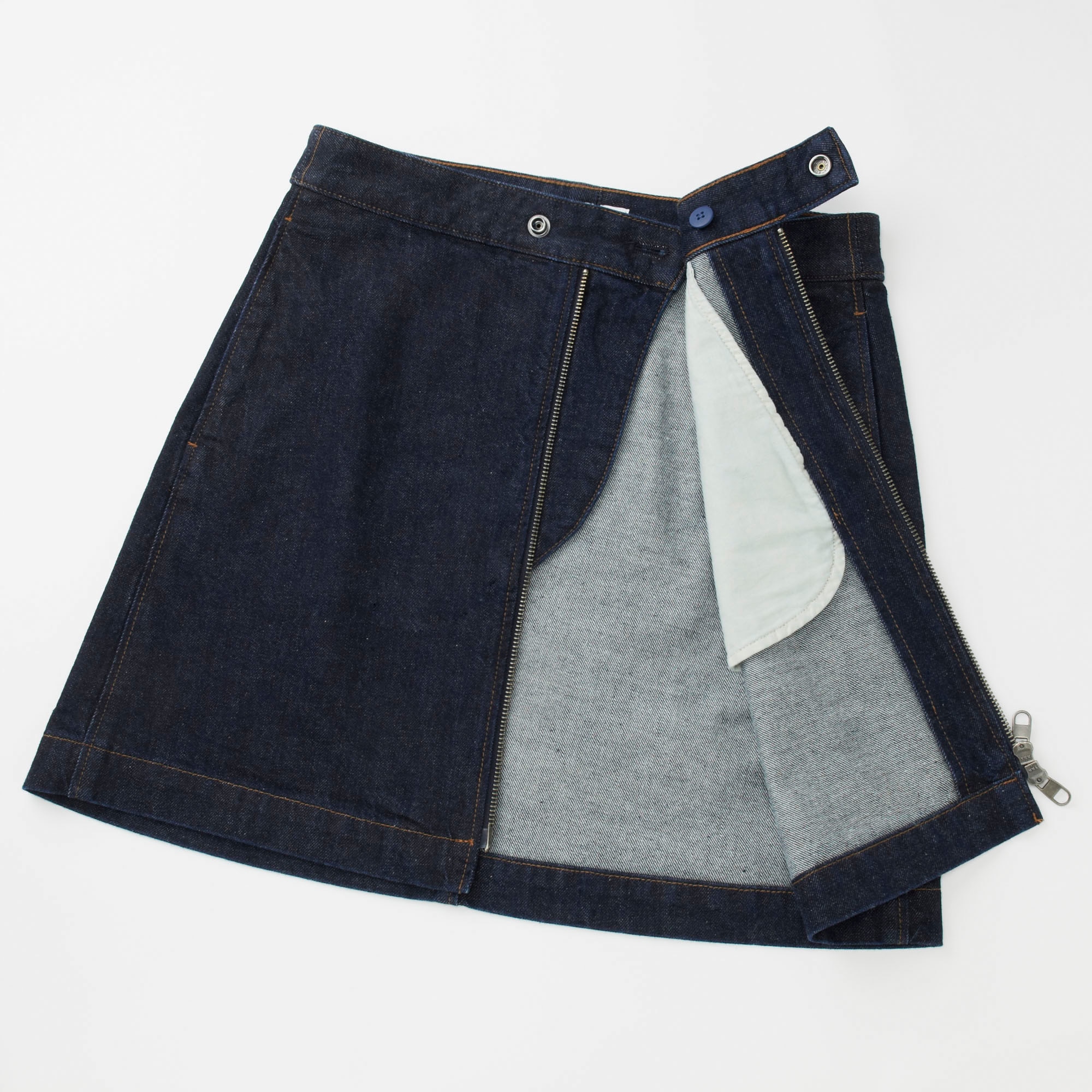 WOMEN U COTTON ZIPPED MINI SKIRT UNIQLO US