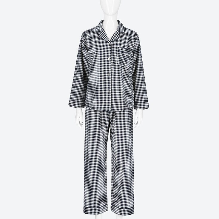 WOMEN COTTON LONG-SLEEVE PAJAMAS | UNIQLO US