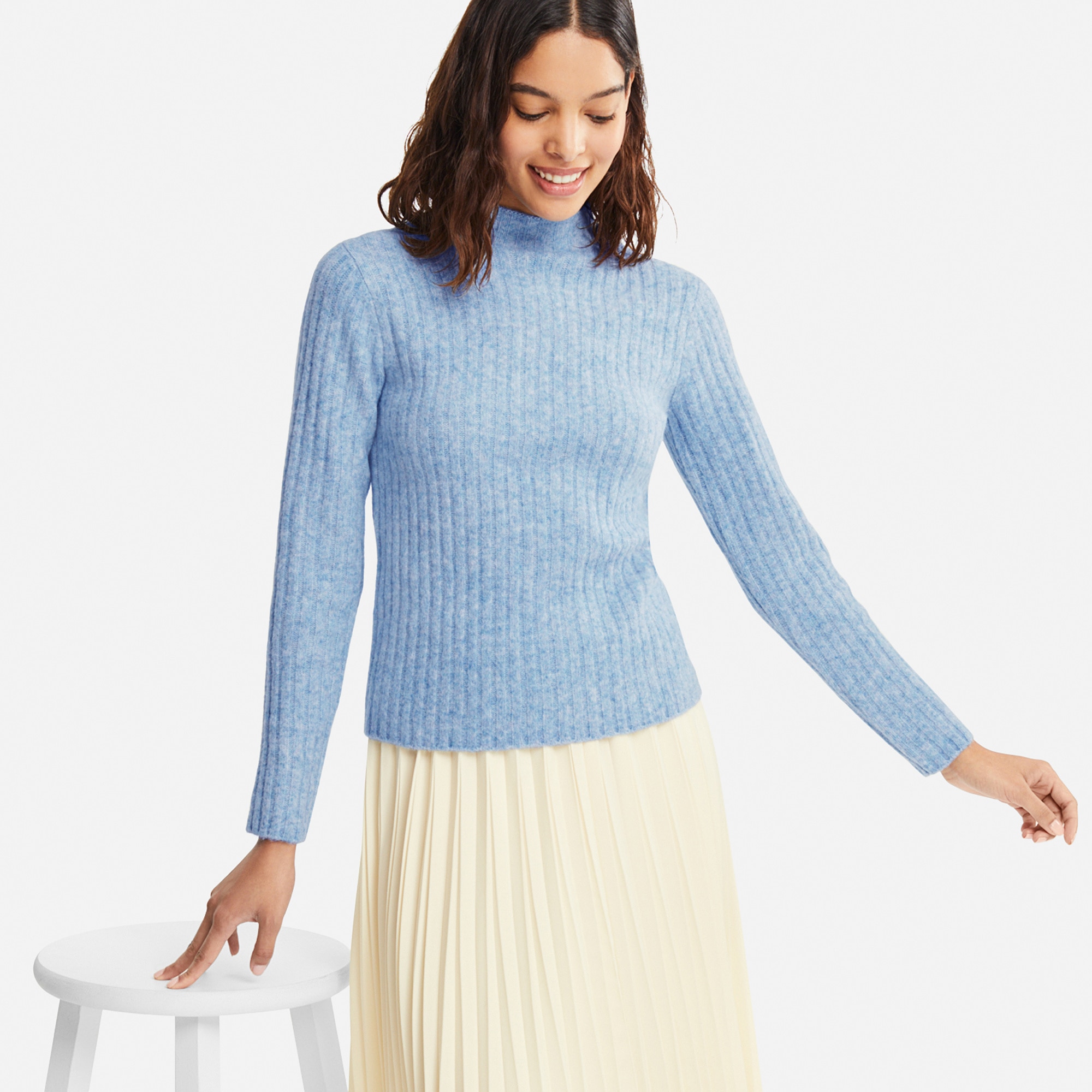 women's mock neck sweater