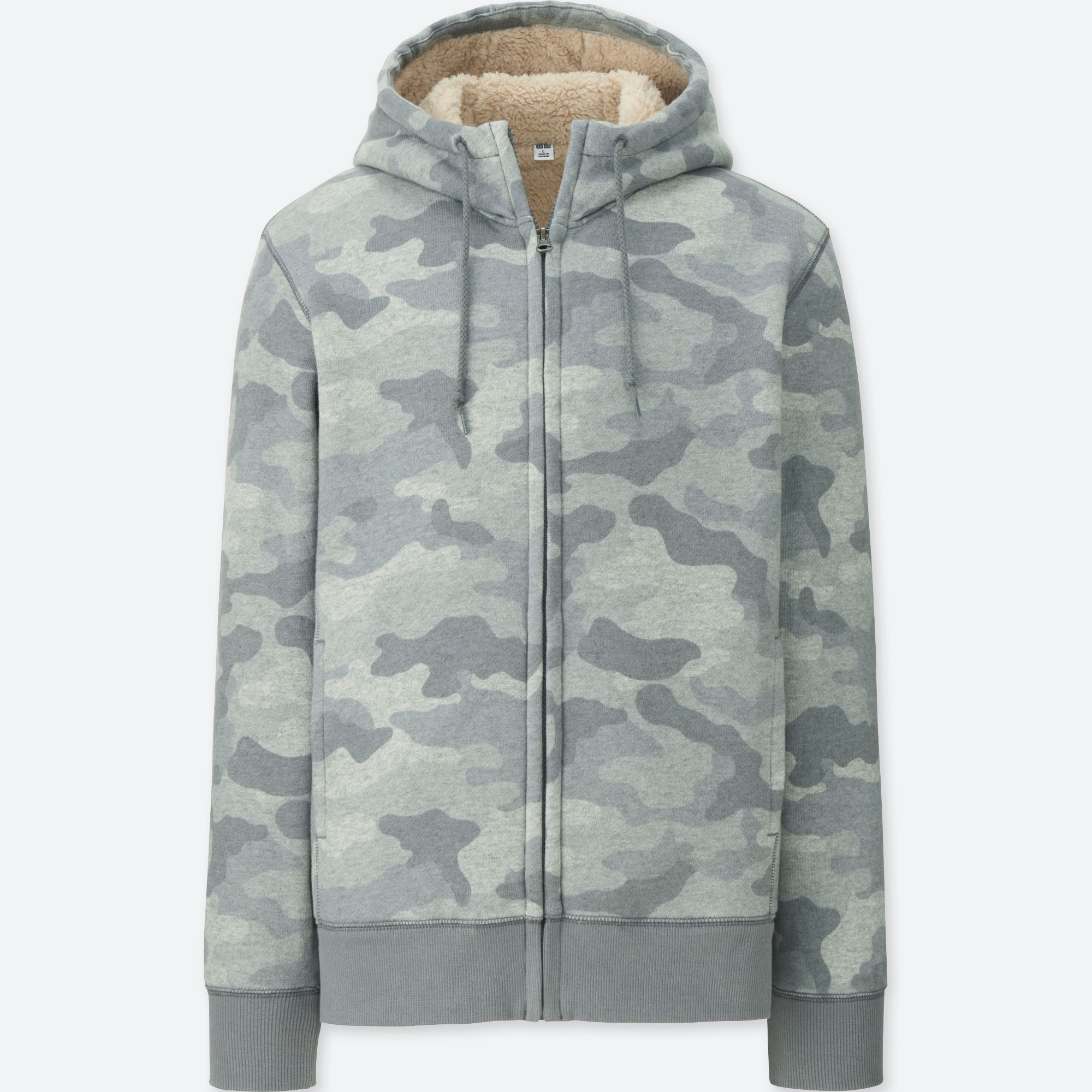 uniqlo men's pile lined hoodie