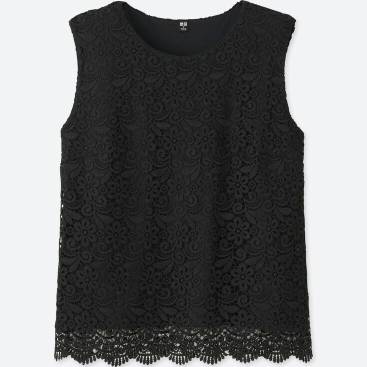 أداة معدة فقرة Uniqlo Lace Sleeveless Jumpsuit Psidiagnosticins Com