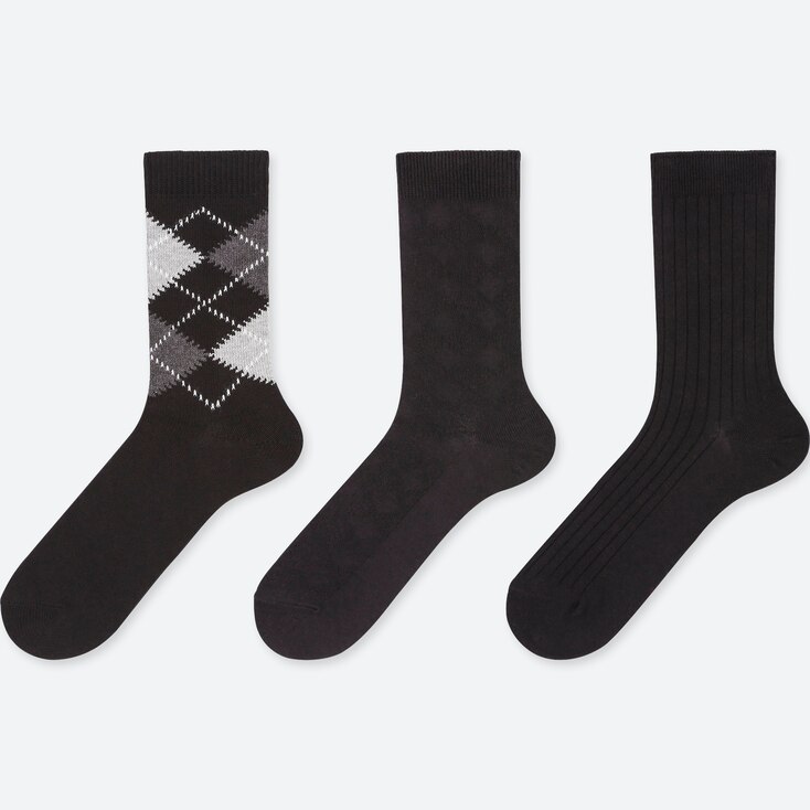 UNIQLO WOMEN Socks (3 PAIRS) (Argyle) StyleHint