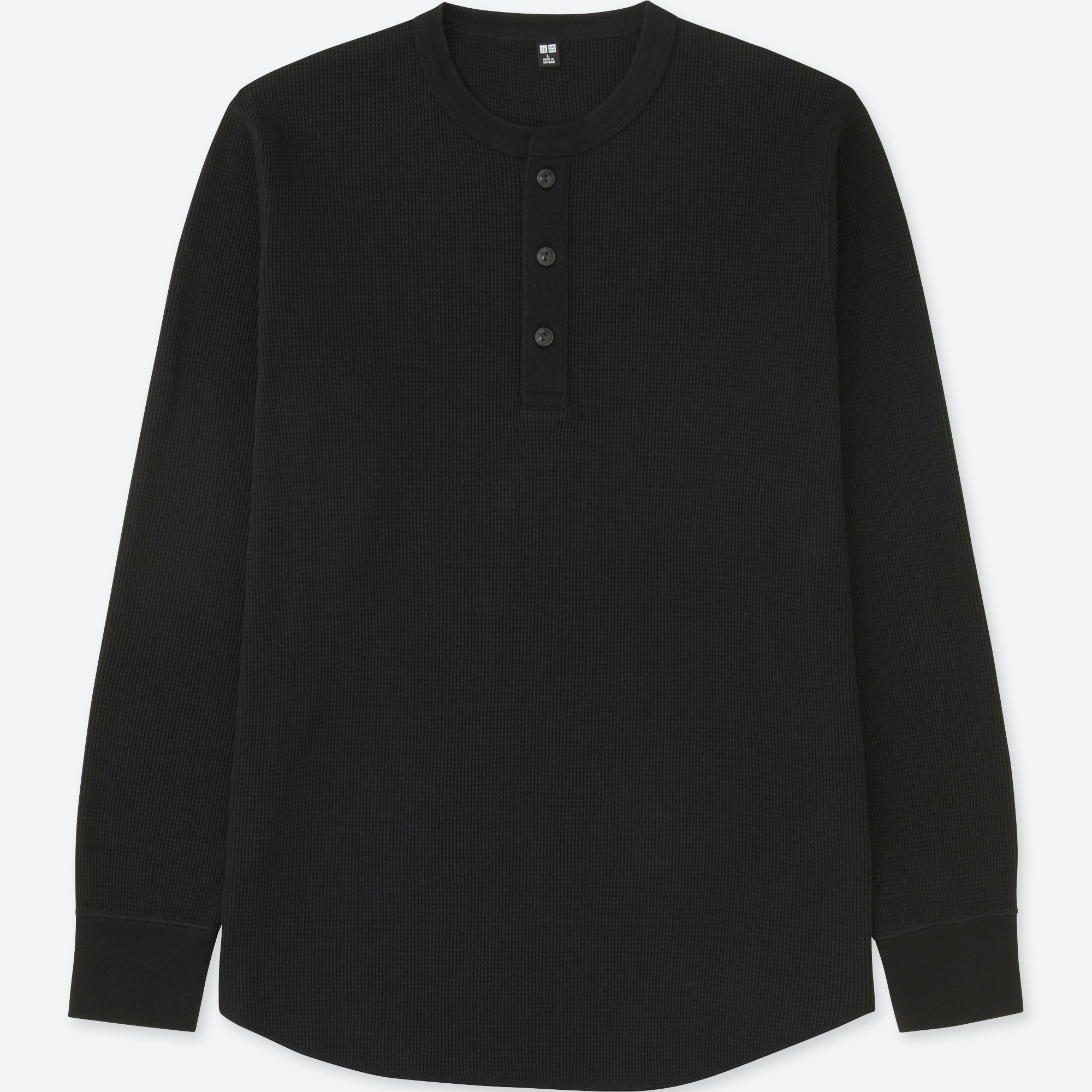 uniqlo waffle shirt mens