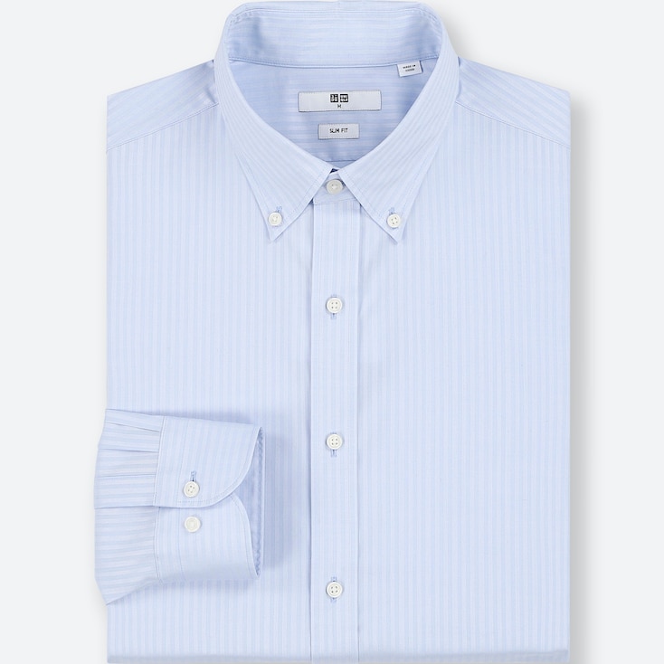 MEN EASY CARE DOBBY SLIM-FIT LONG-SLEEVE SHIRT | UNIQLO US