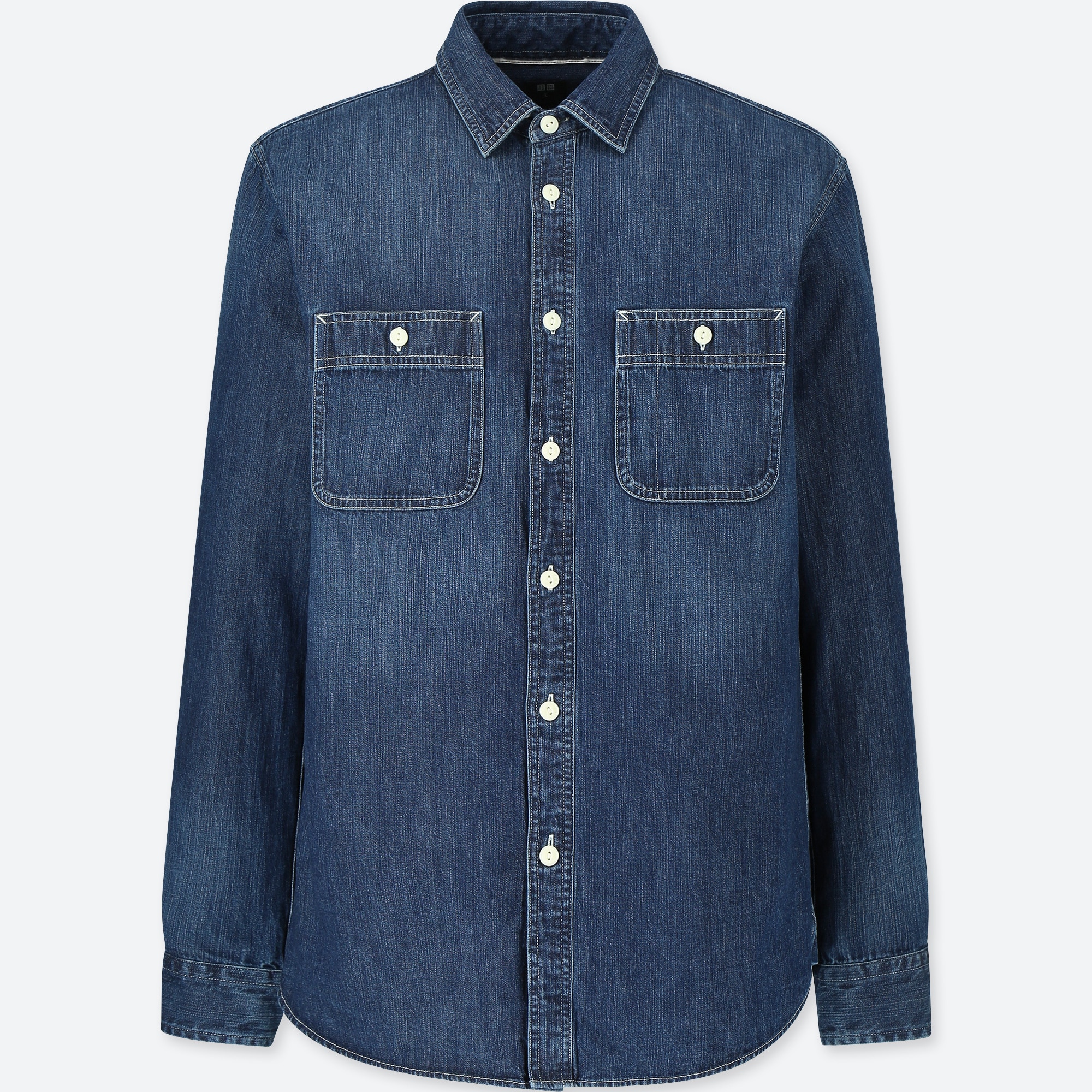 uniqlo denim shirt