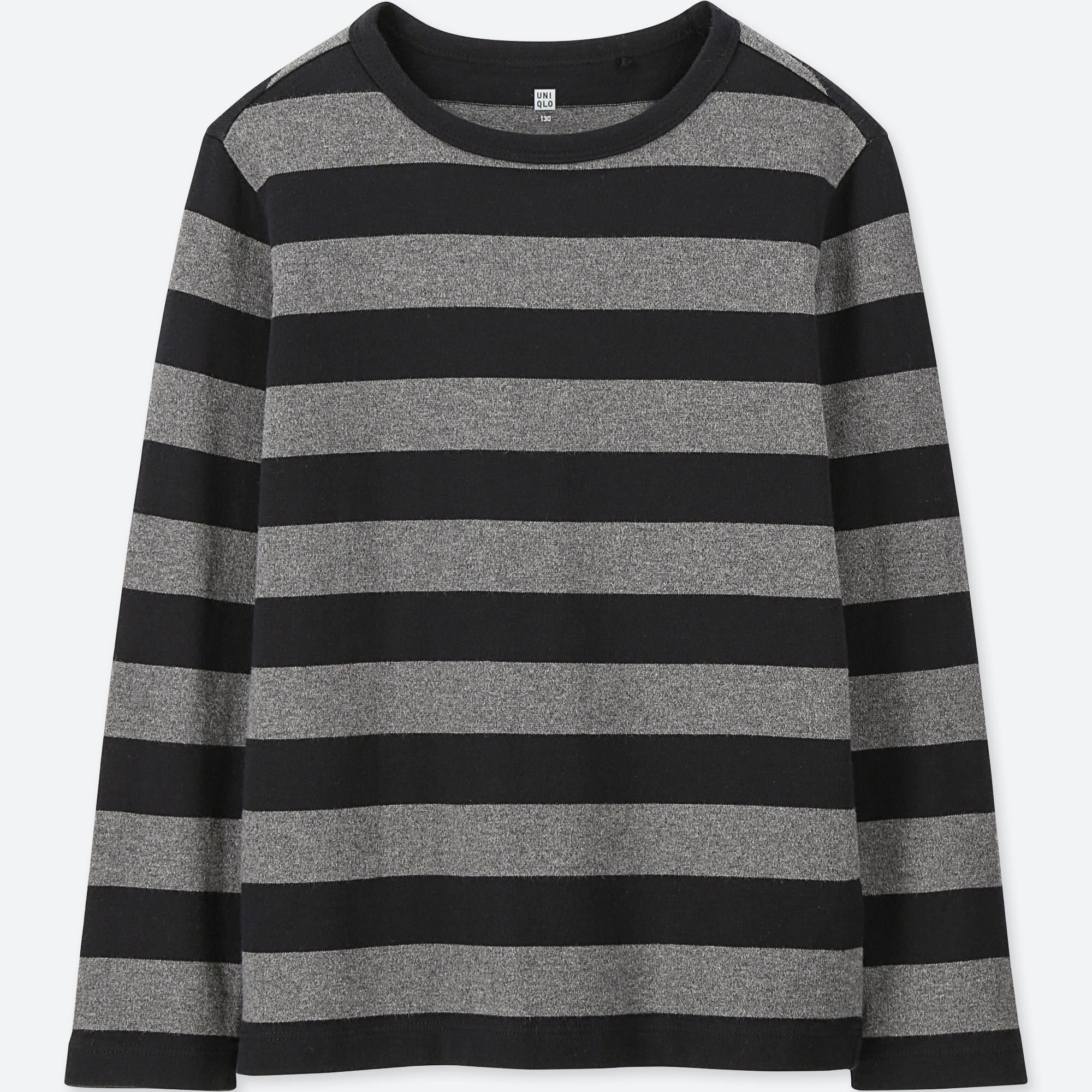 grey striped long sleeve shirt